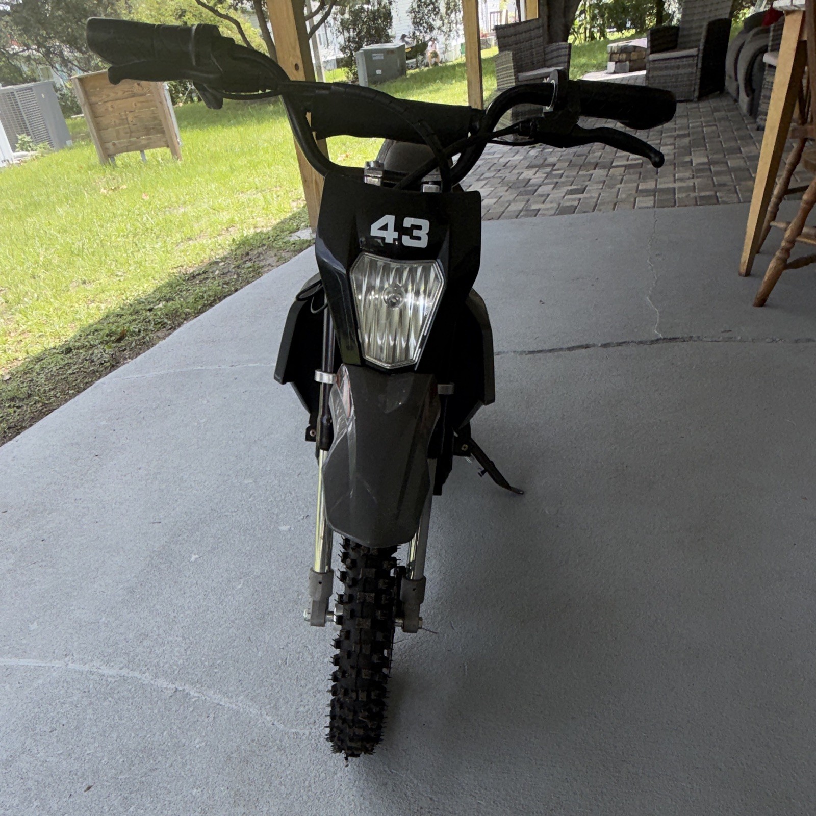 Kids Off-Road Battery Powered Electric Ride-On Mini Dirt Bike Black MPN 43