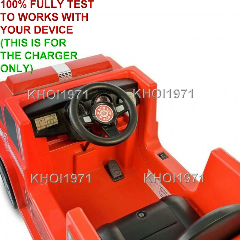 WALL charger AC adapter 0608 0609 0610 Kid Motorz FIRE Truck ENGINE ride on 6V