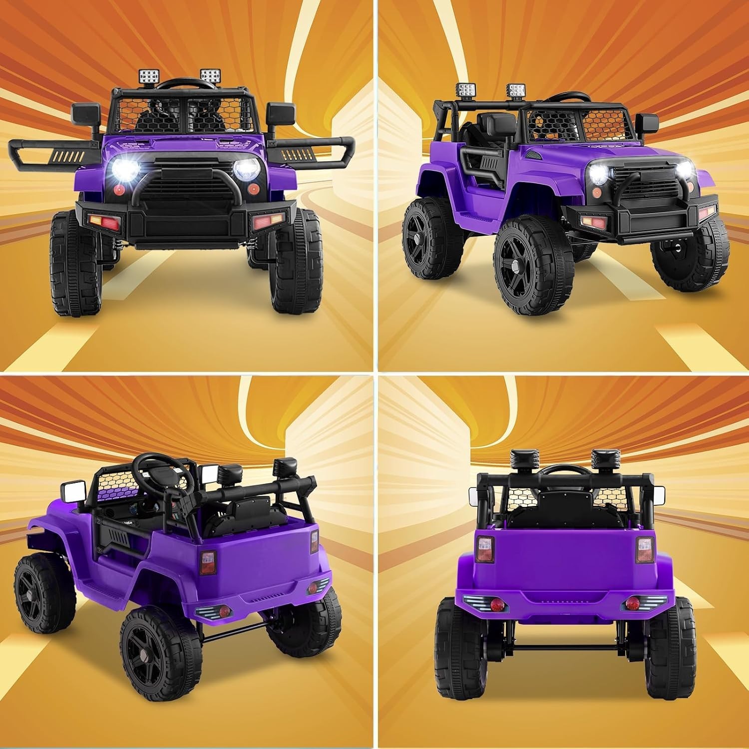 Stylish 12V Electric Ride On Truck for Kids – Remote Control & Spring Suspension