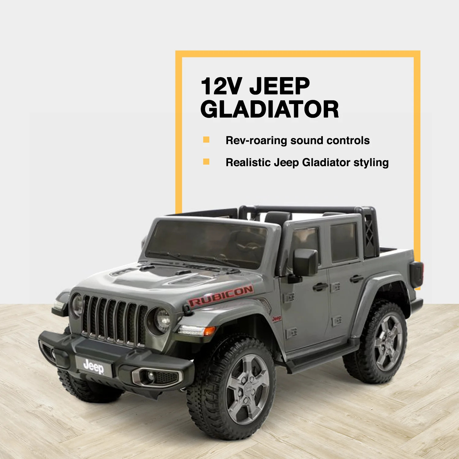 Kids Ride On Toy Jeep Gladiator Rubicon 12V Battery Powered Choose Your Color