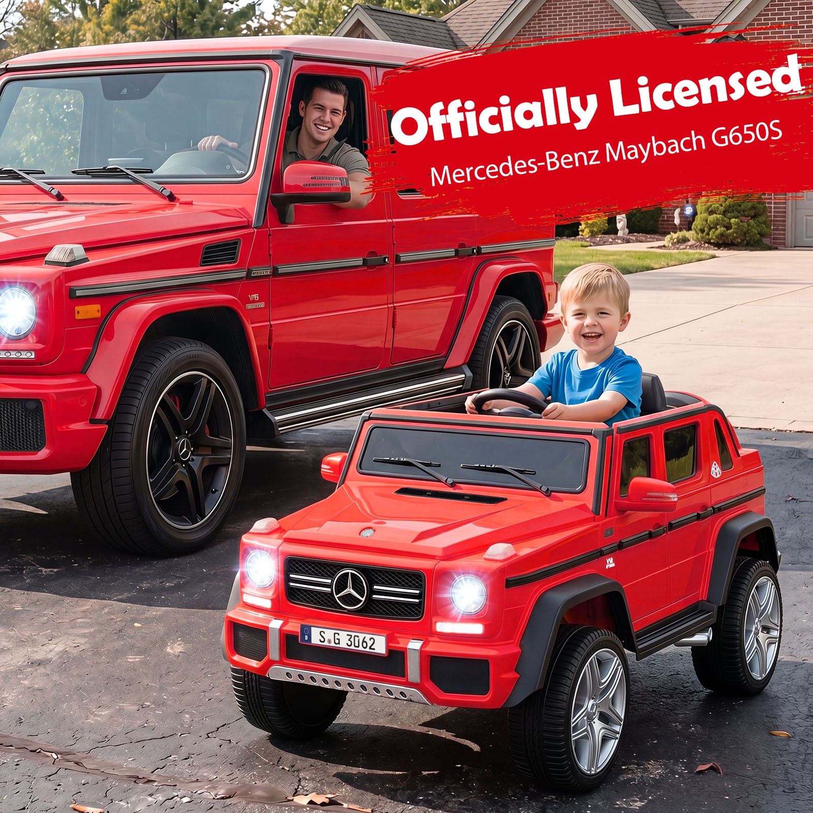 Licensed Mercedes-Benz Maybach G650S Kids Ride On Car w/Parent Remote Control