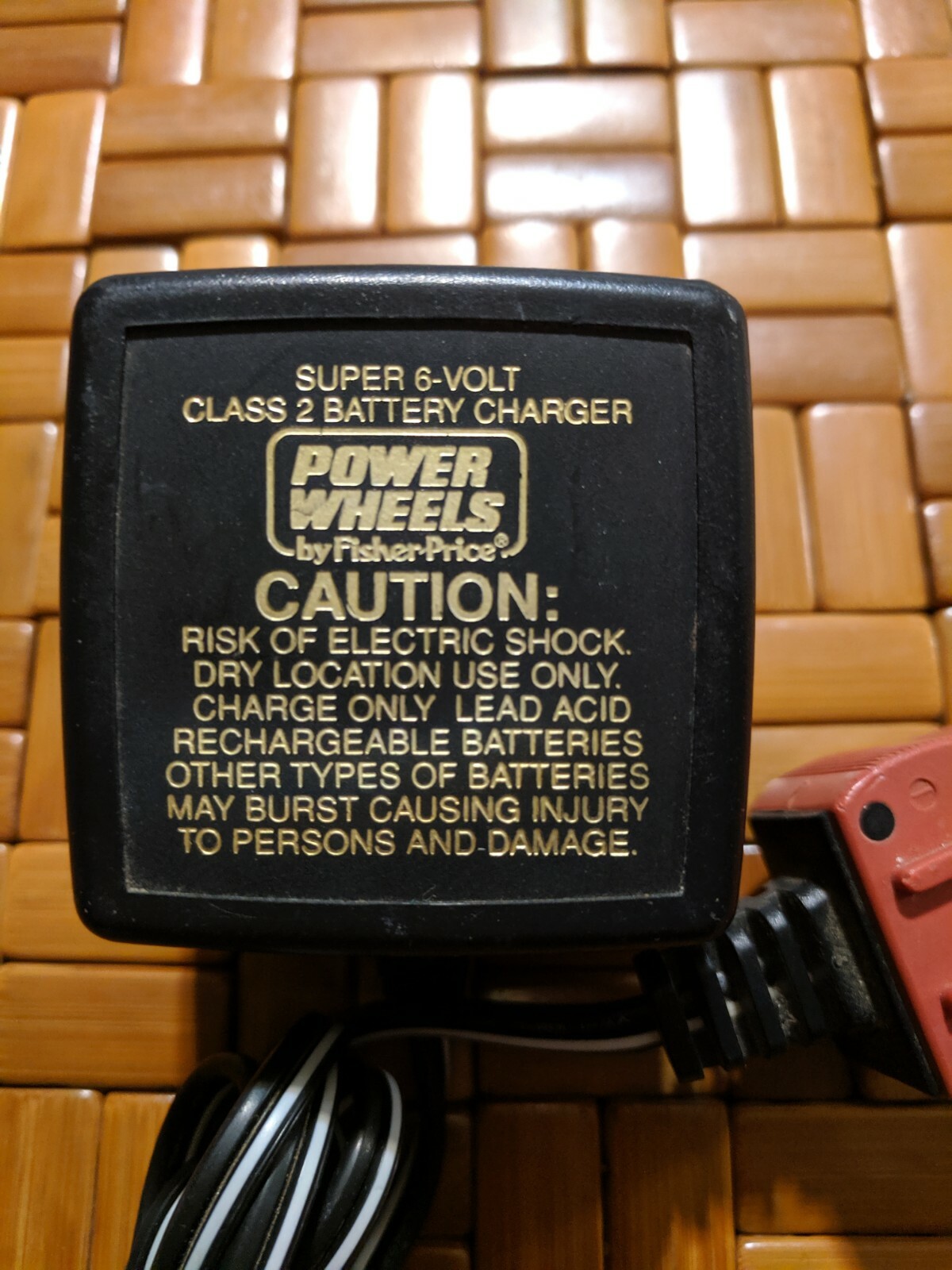 Genuine Fisher Price 00801-0974 Power Wheels BC-120-61200 Battery Charger Super