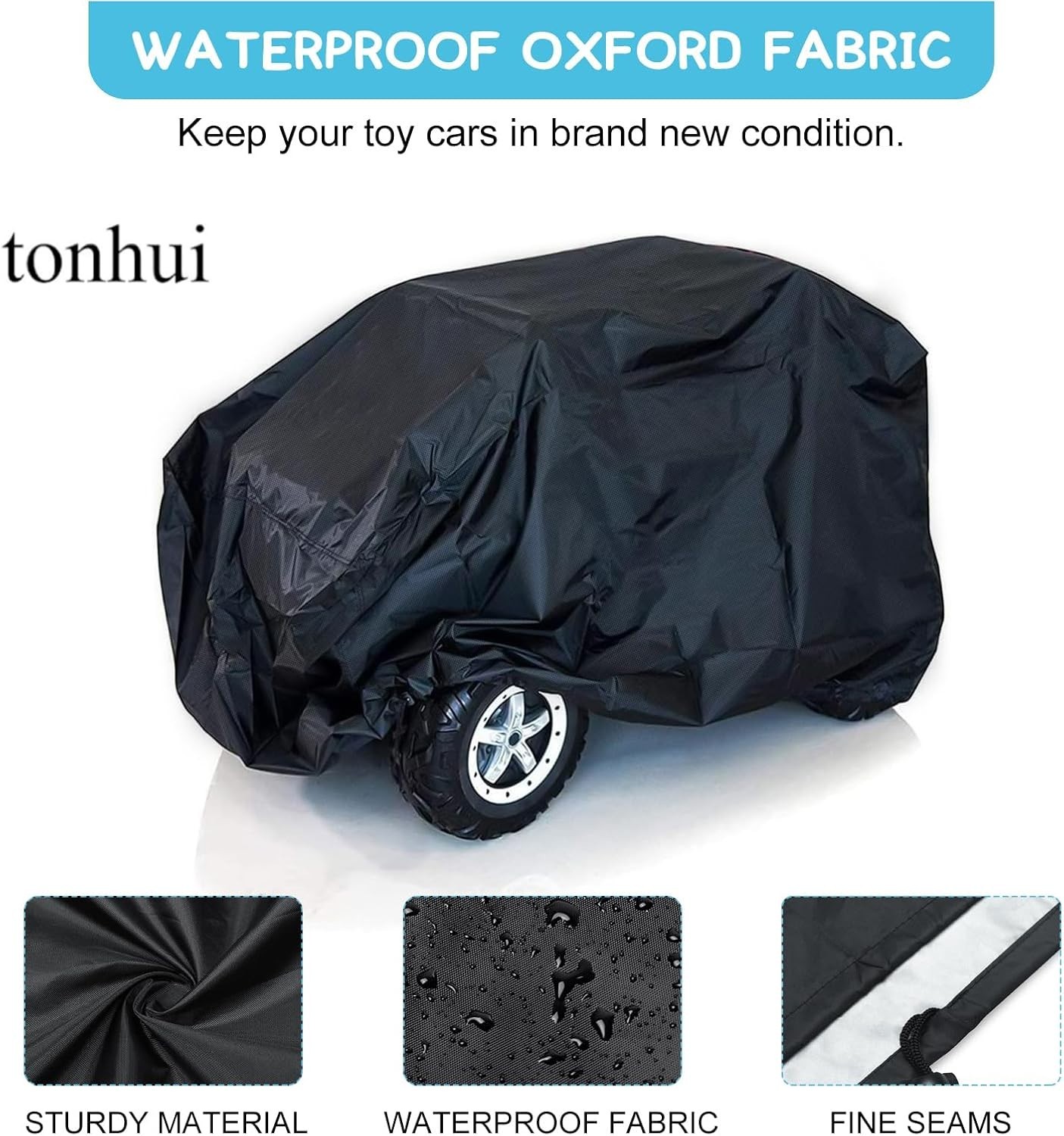 Waterproof Cover for Children’s Ride-On Cars – 52″ L x 28″ W x 24″ H