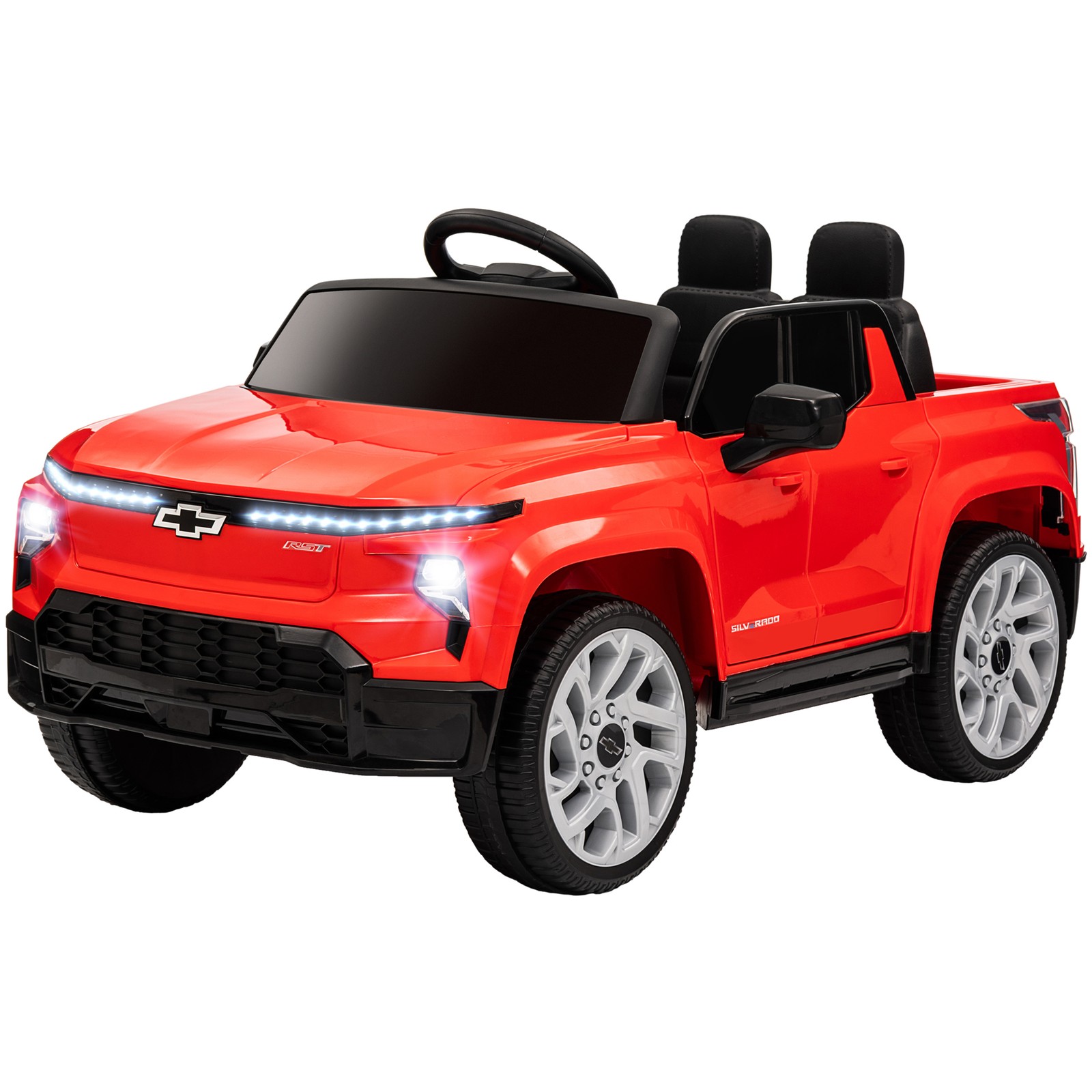 12V CHEVROLET SILVERADO EV RST Licensed Kids Electric Car, Red