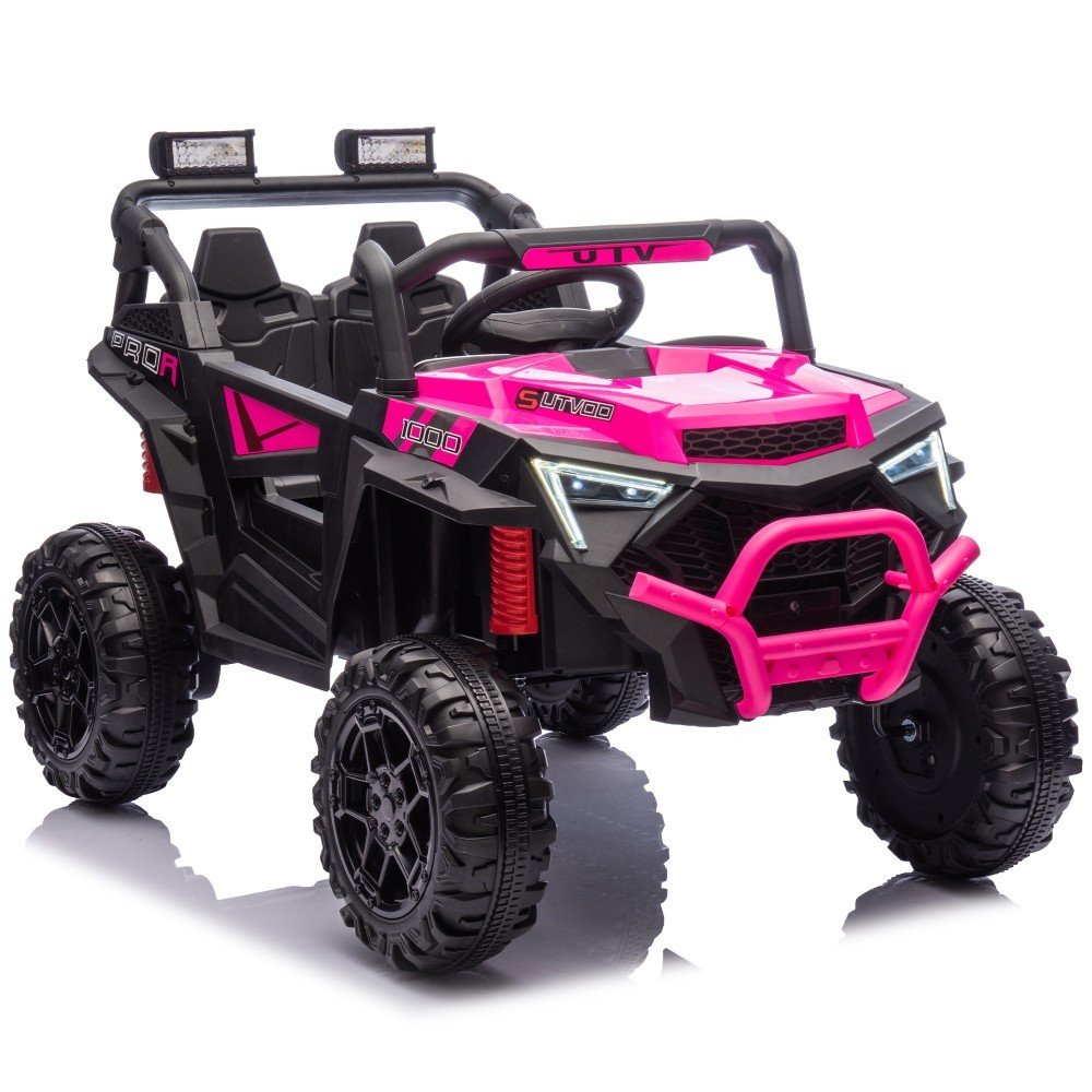 24V Electric Ride on UTV Car Toys 400W Power Wheels for Kids with Remote Control