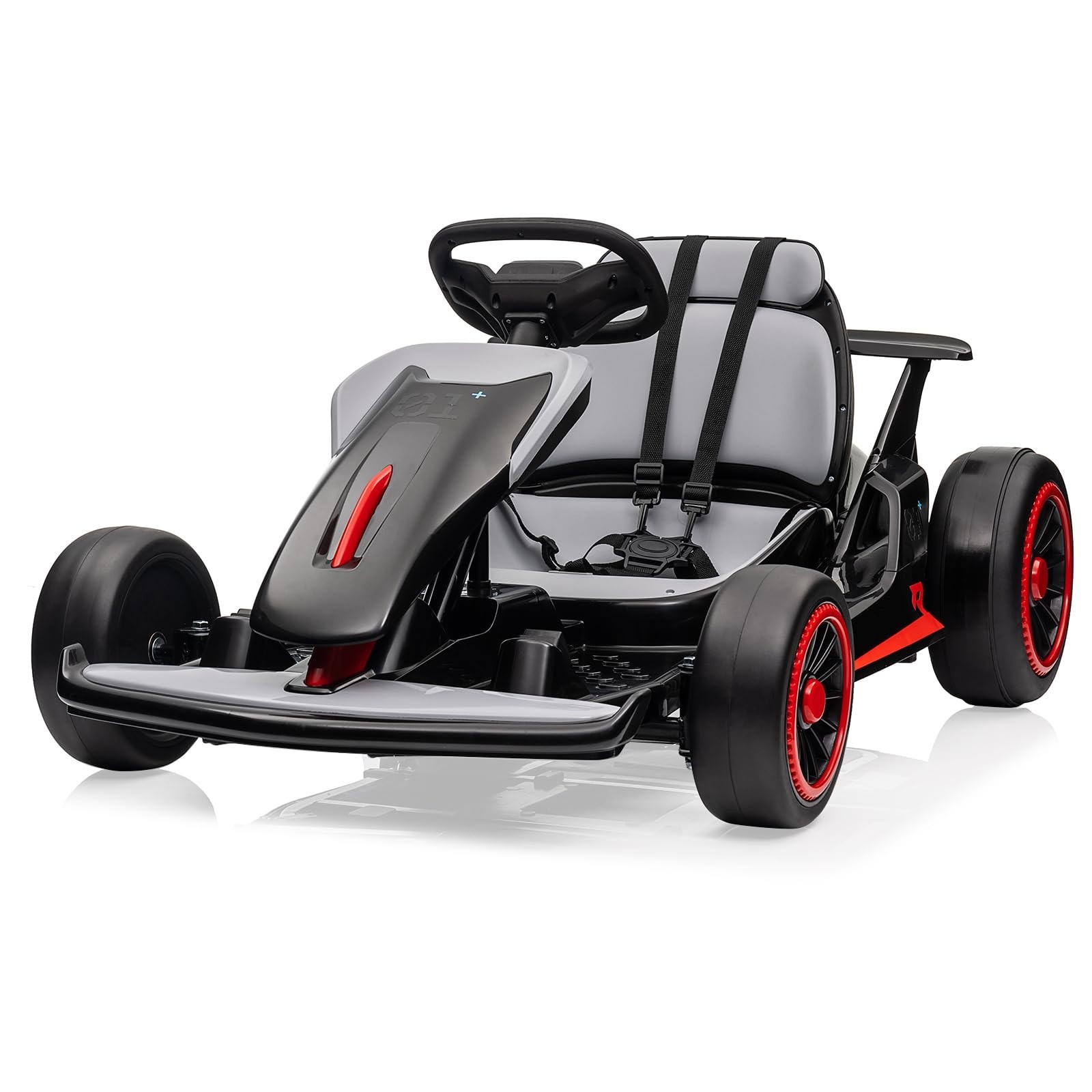 24V Go Kart for Kids Child Electric Drift Go Cart With Music 5-Point Safety Belt