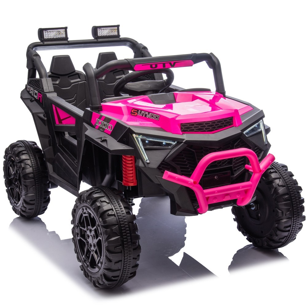 24V Electric Ride on UTV Car Toys 400W Power Wheels for Kids with Remote Control