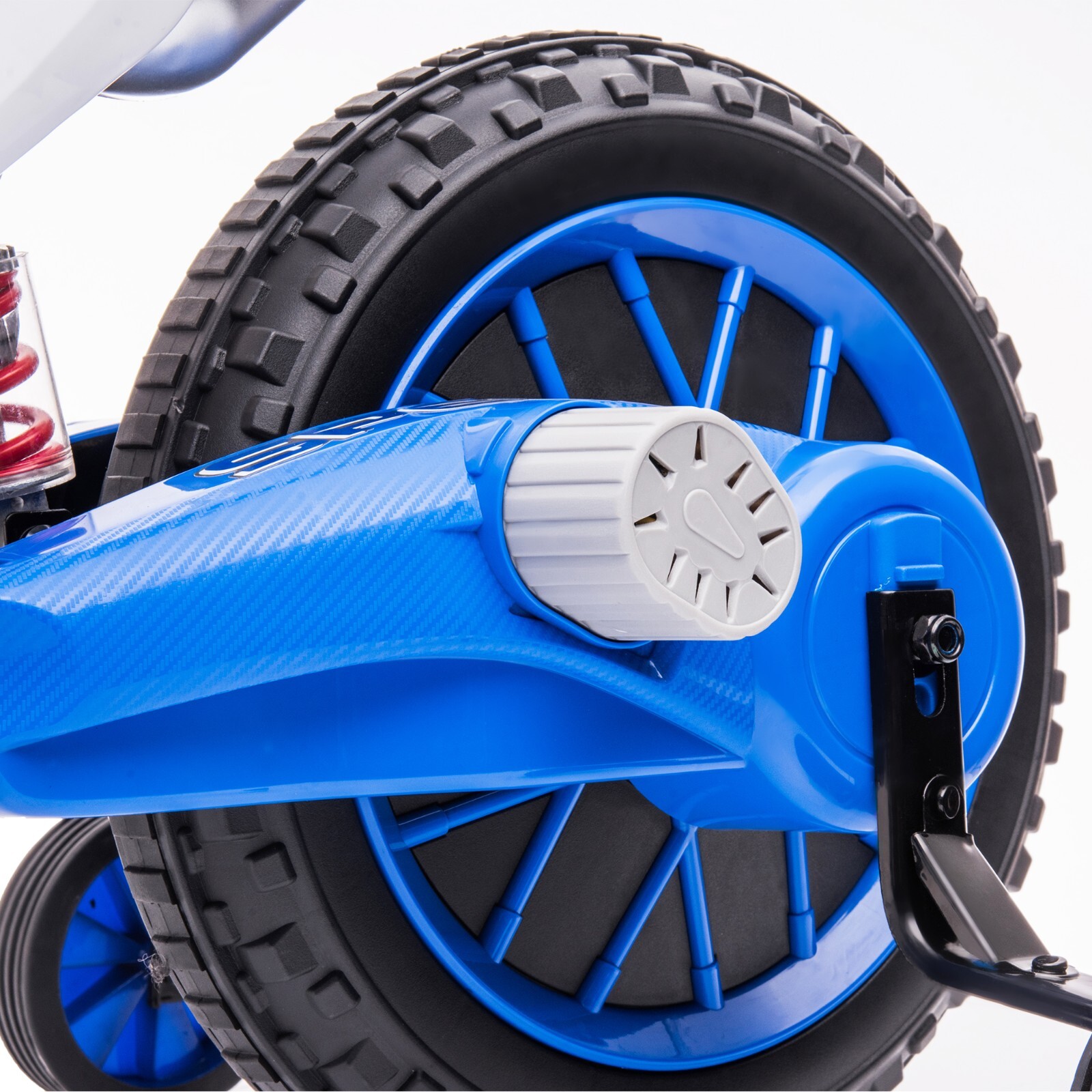 TOBB Electric 12V Blue Kids Ride On Motorcycle Bike Motorbike w/ Training Wheels