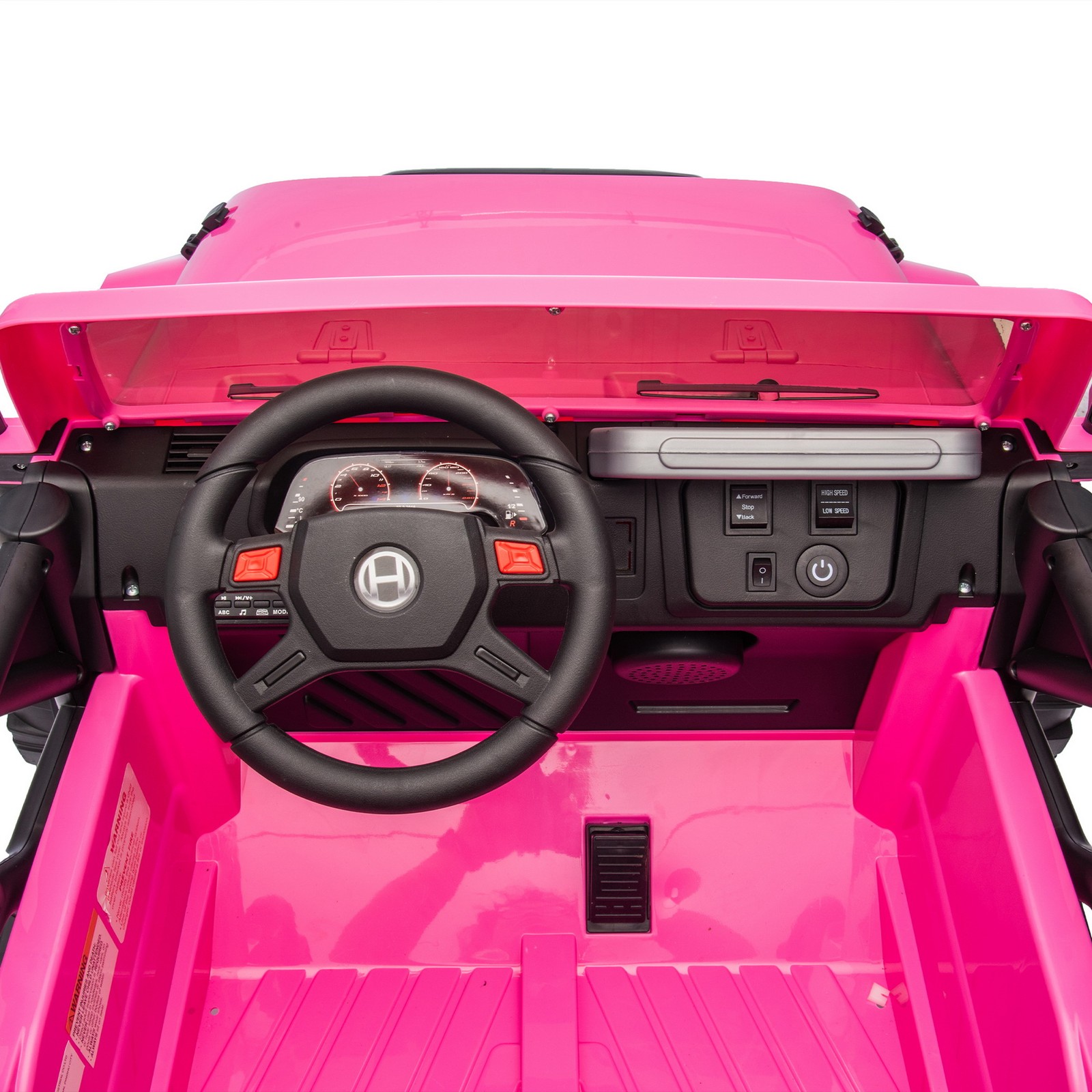 24V 2-Seater Off-Road Ride On Wrangler Jeep Toy Car Parent RC Control LED Music