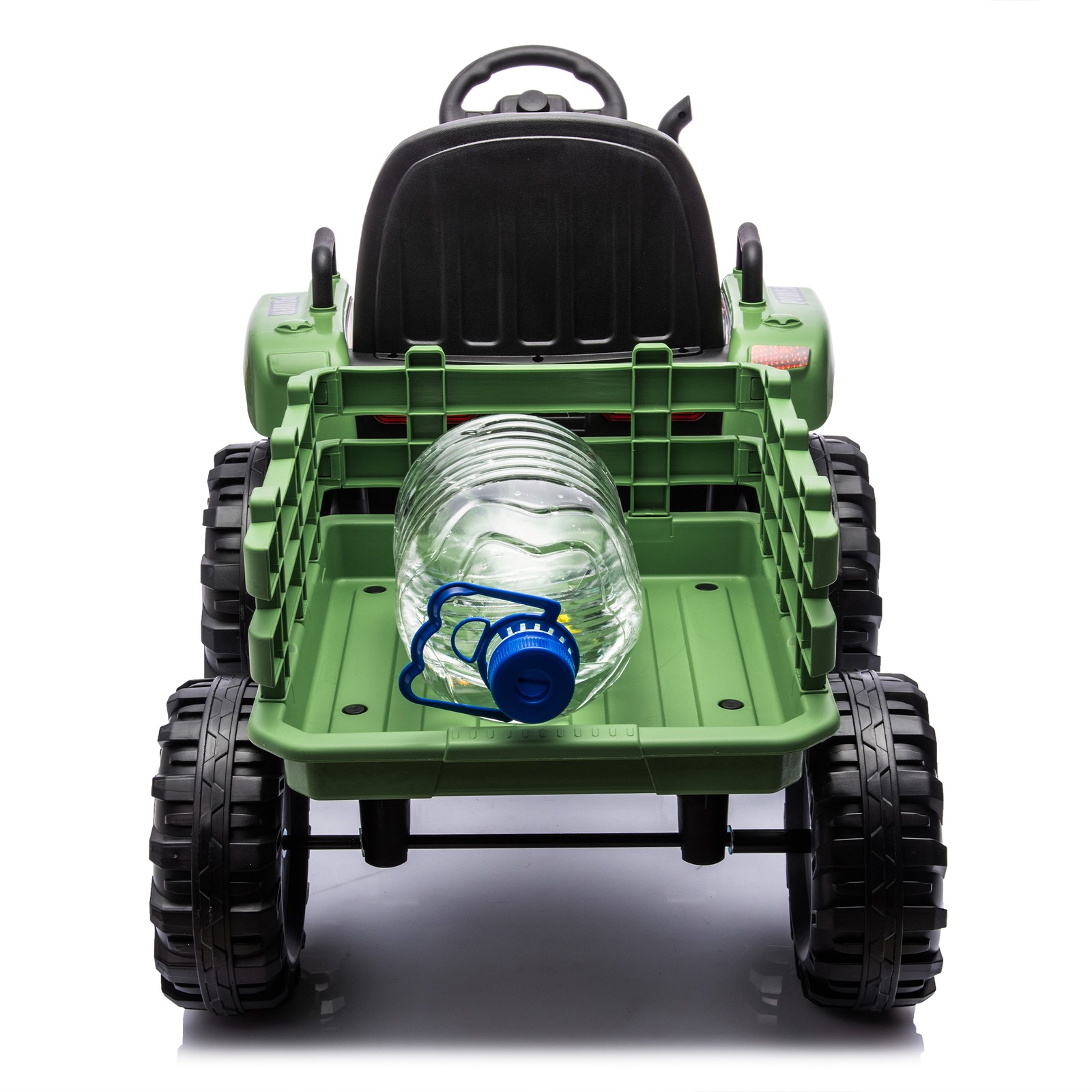 24Vkids Ride Tractor Trailer 1.86-4.97MPH electric car 3speed adjustable Emerald