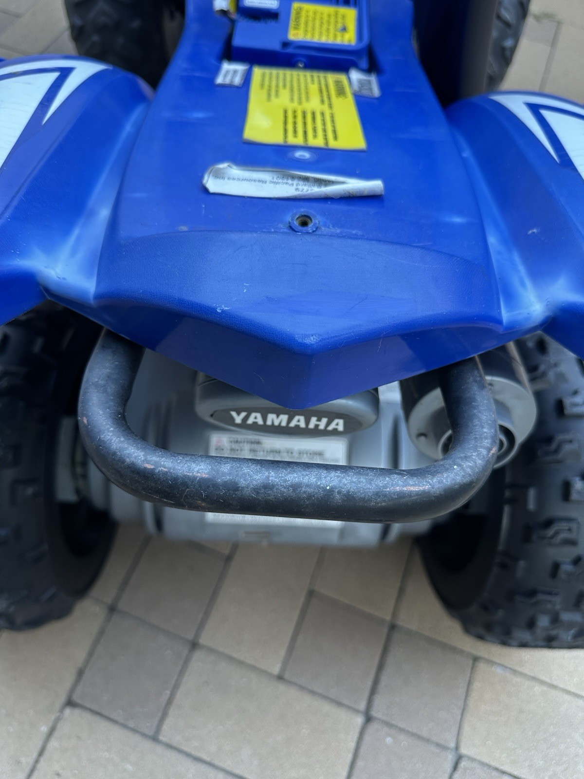 Yamaha EC-1818 Raptor ATV Battery Powered Ride-on – Blue and White