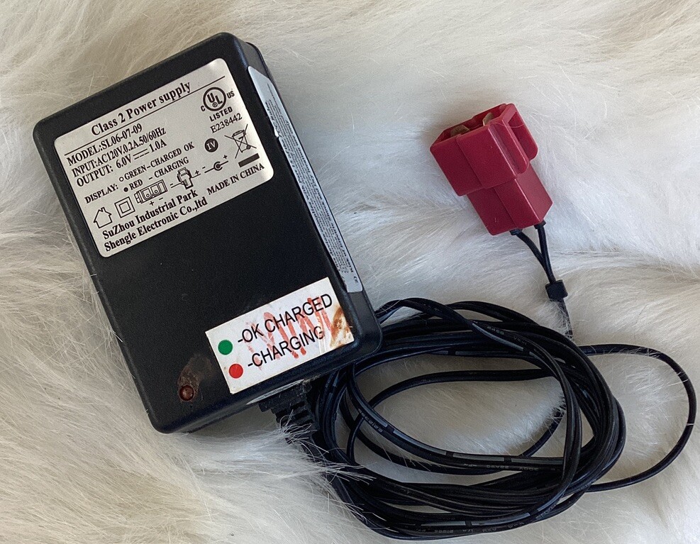 Kid Trax Shengle Electronic SL06-07-09 6V 1A AC / DC Battery Charger