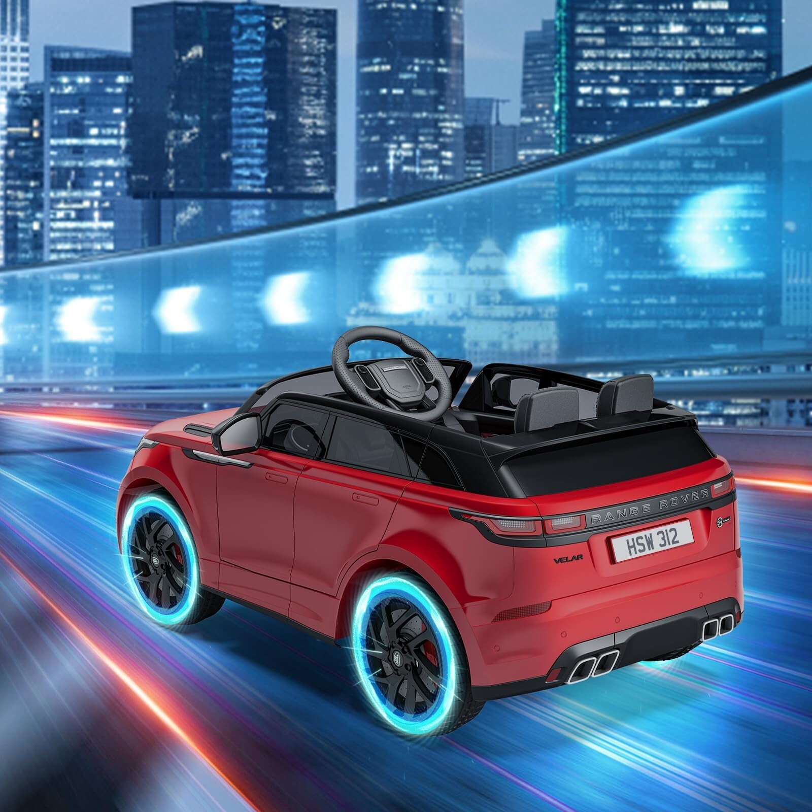 Ride on Car for Kids 12V Land Rover Licensed Battery Electric Toys with Remote