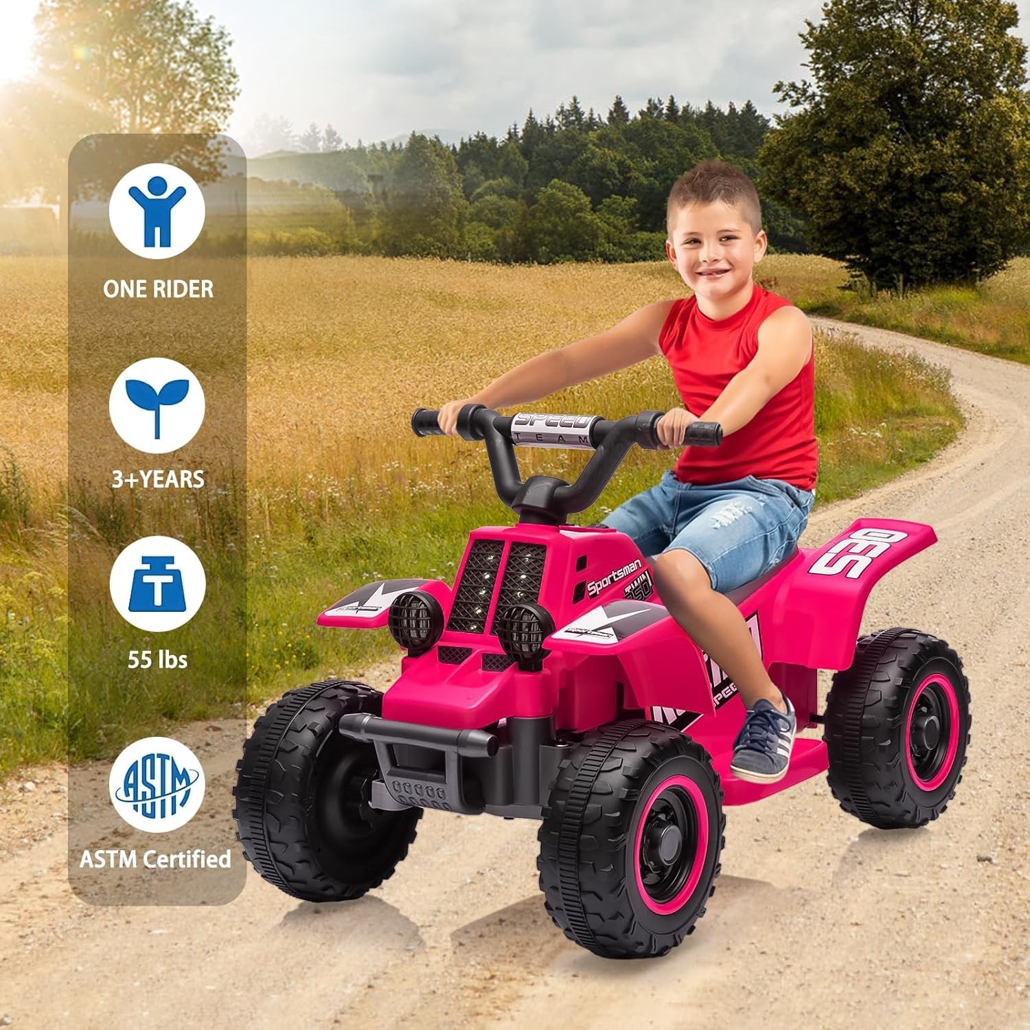 Electric Ride on Cars ATV for Kids,6v 4.5AH Battery,Ride-on Toys for Children