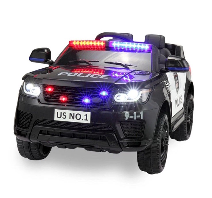 Brand New TOBBI 12V Electric Kids Ride on Police Car W/Parental Remote Control