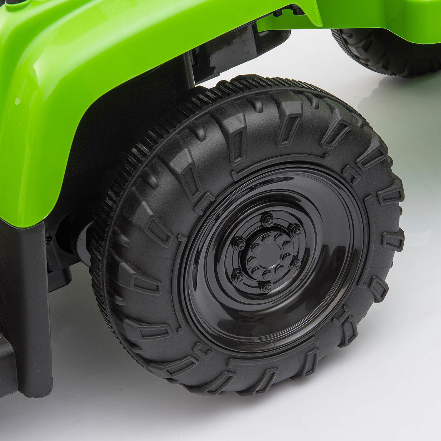 12V Electric Kids Ride On Tractor Battery Powered Toy w/ Trailer Christmas Gift