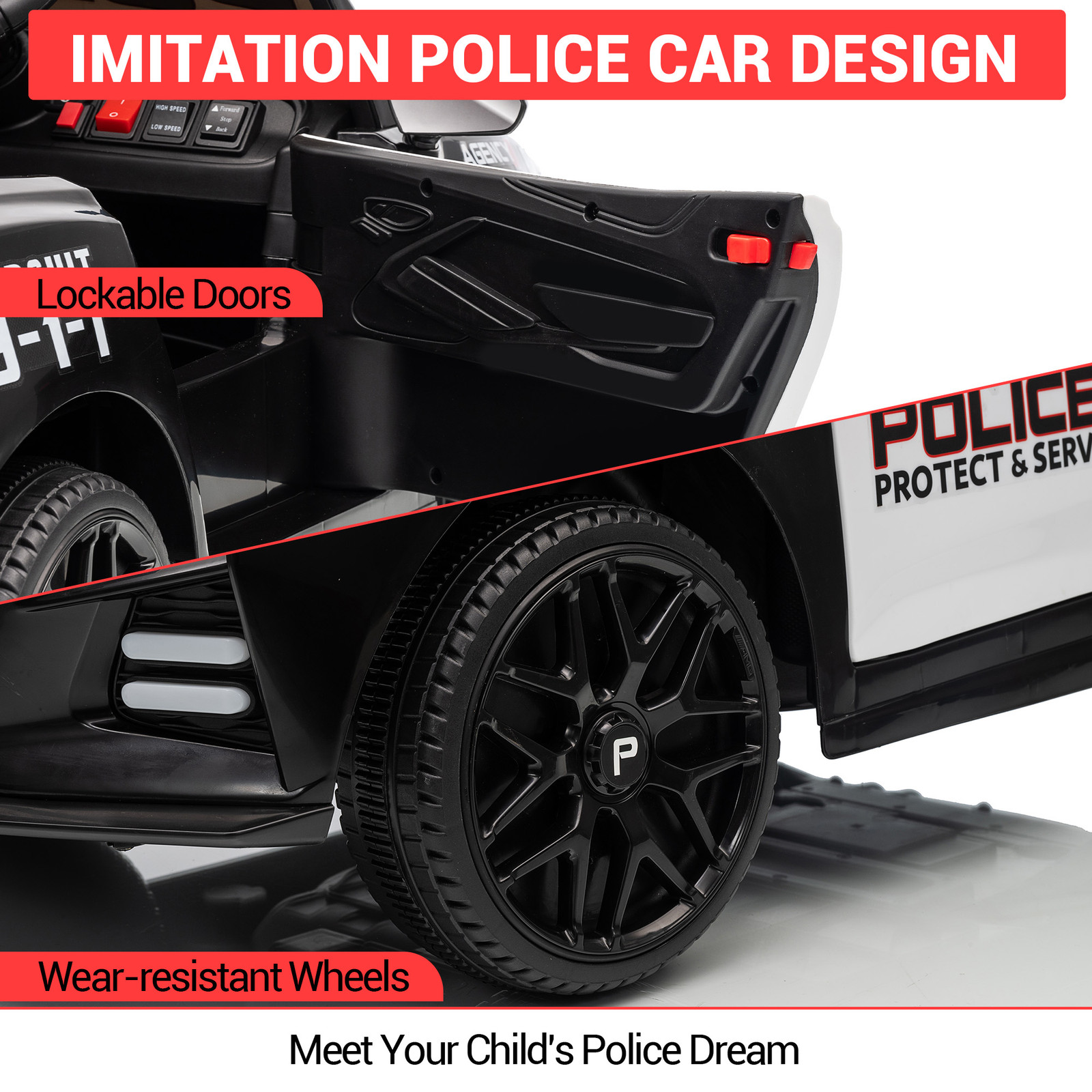 Garvee 12V Kids Ride on Car w/ Remote Control,Ride on Truck for Kids,Toddler Toy