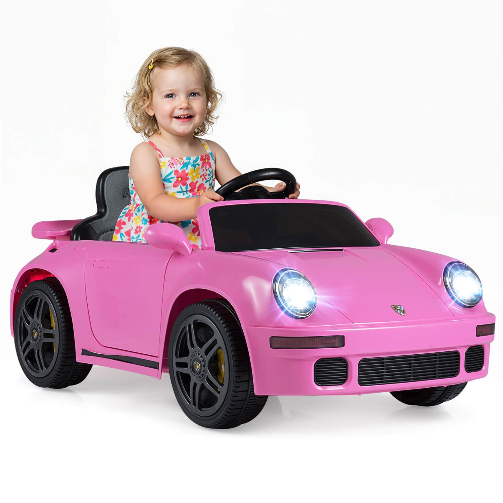 12V Licensed RUF CTR Kids’ Electric Vehicle w/Remote Control, LED Lights, Music