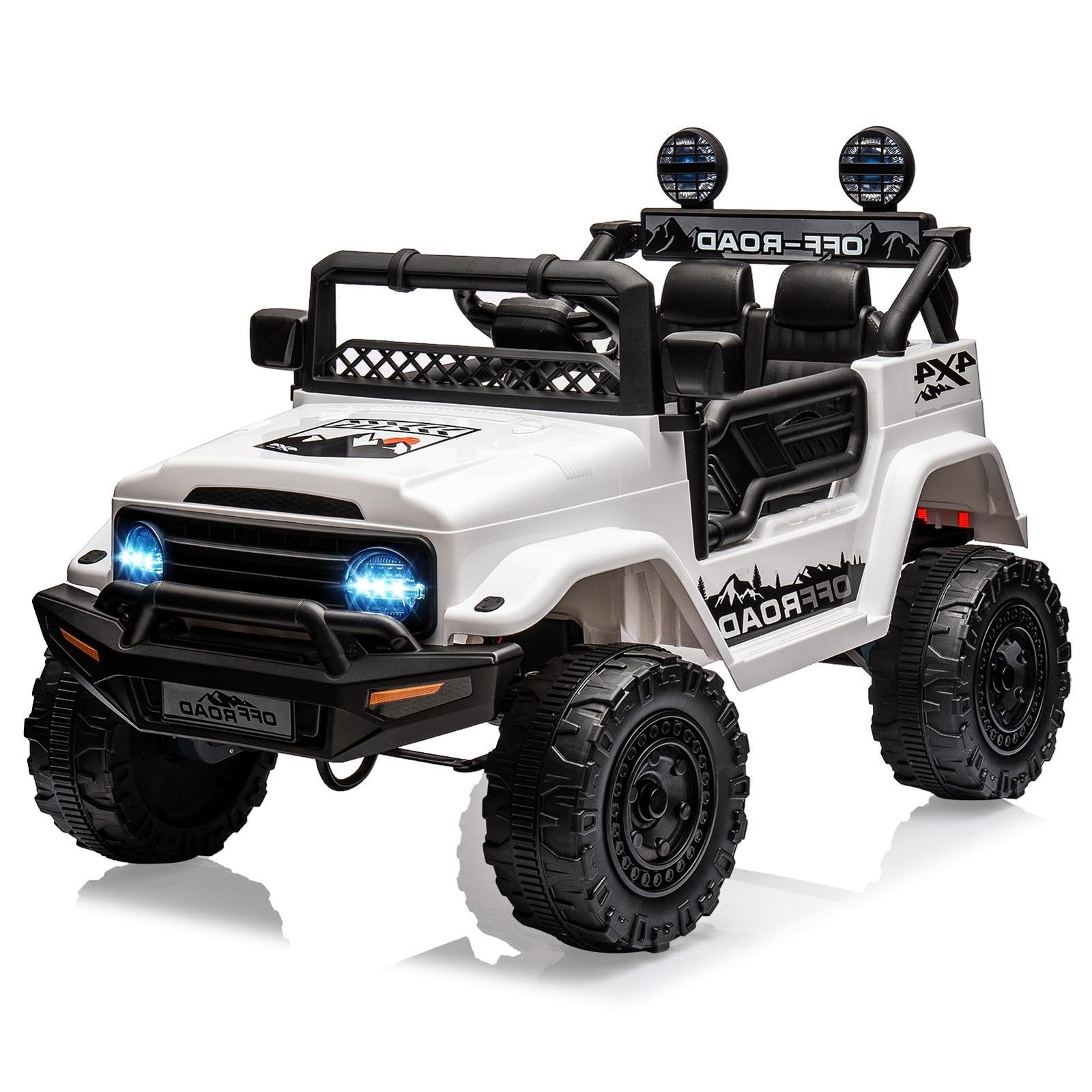 Hetoy Electric Car for Kids, 12V Ride on Truck Car with Remote Control Spring Su