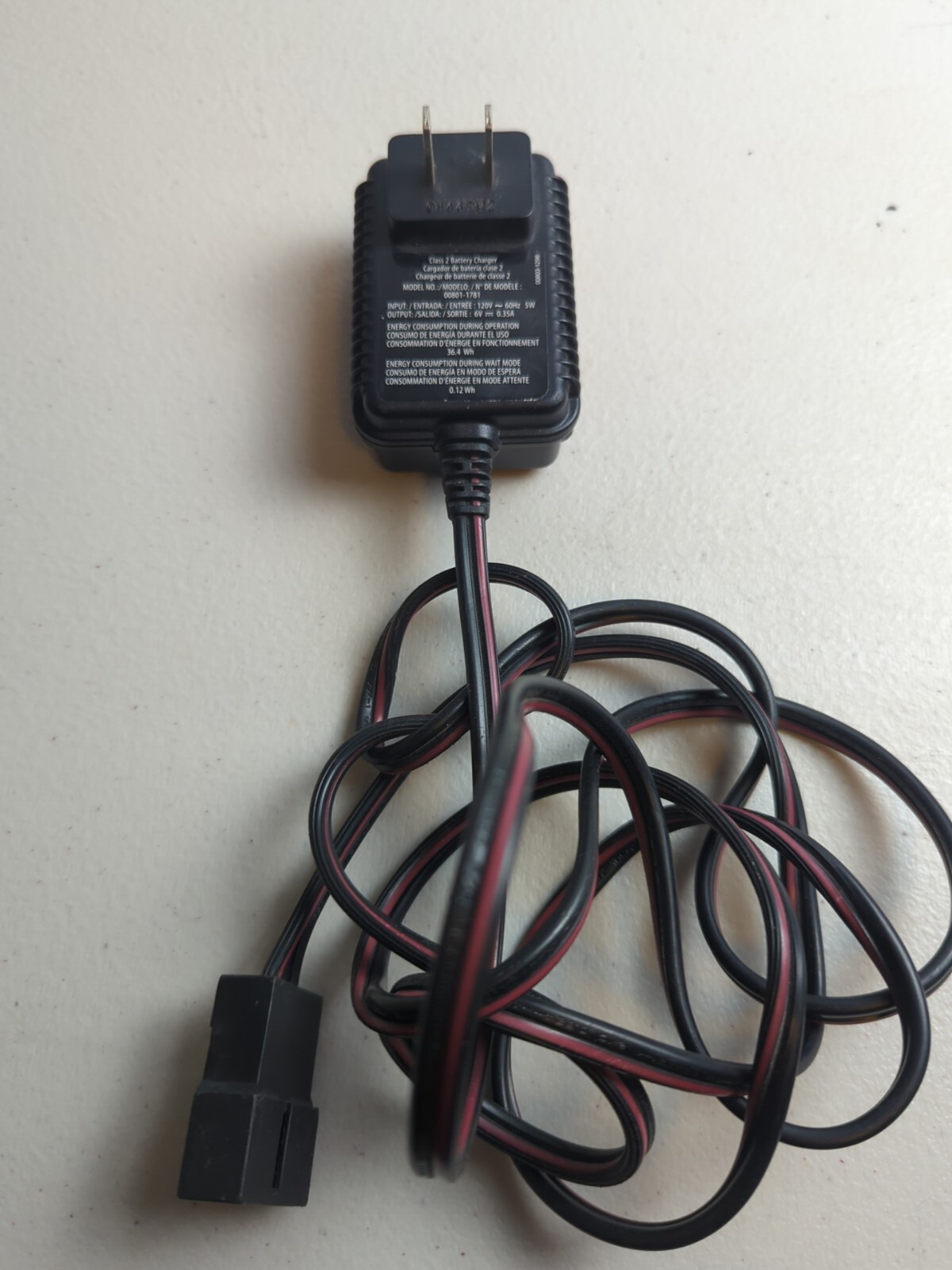 Fisher Price Power Wheels 00801-1781 6V Class 2 Charger Toddler Four Wheeler