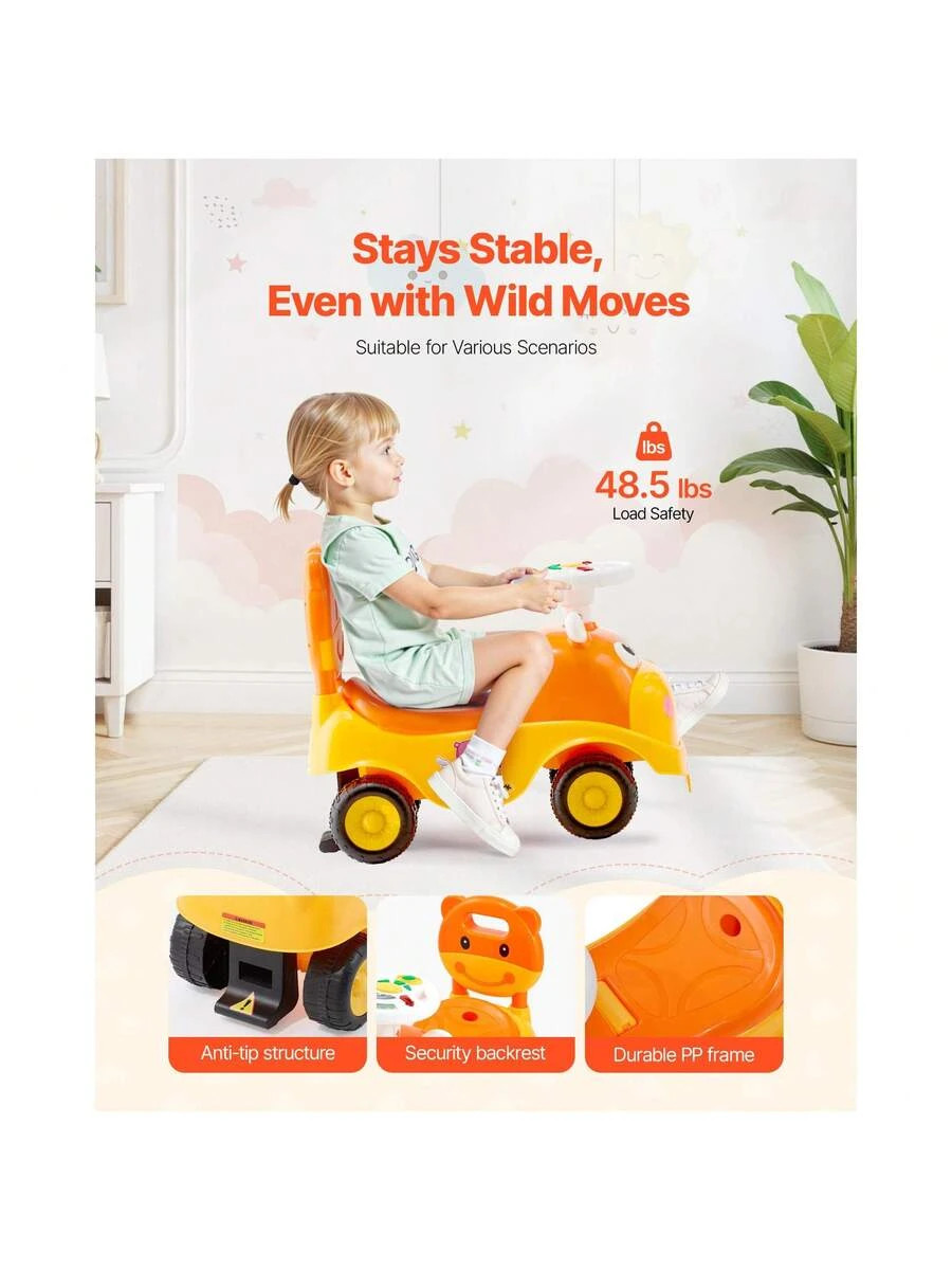 Ride On Toddler Push Car 19-36 Months 48.5 Lbs Boys Girls