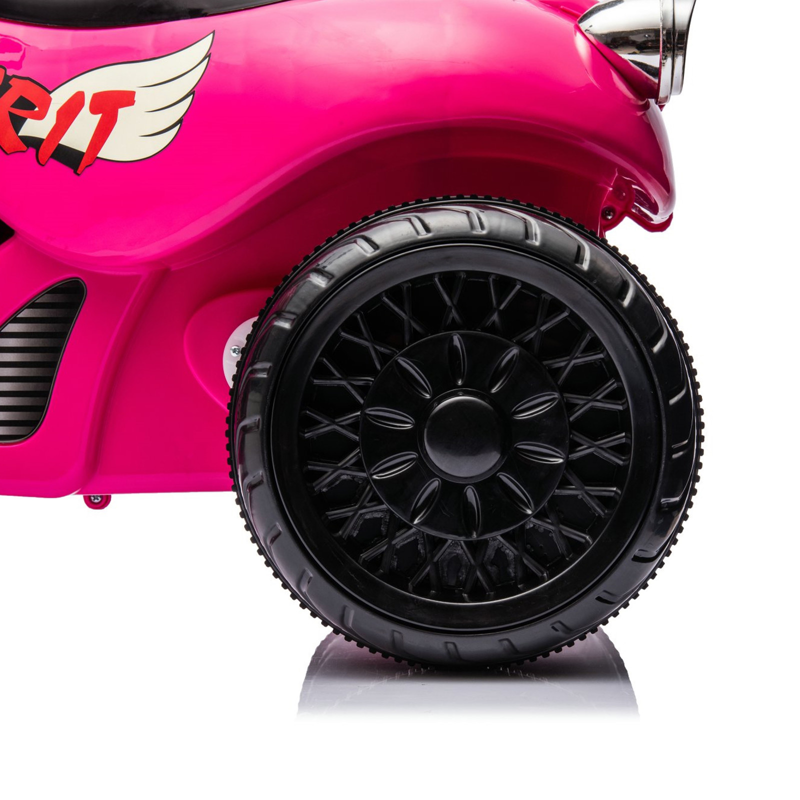 12V Freddo Kids Cruiser Chopper Motorcycle Ride On Toy Car W/ LED Lights Pink