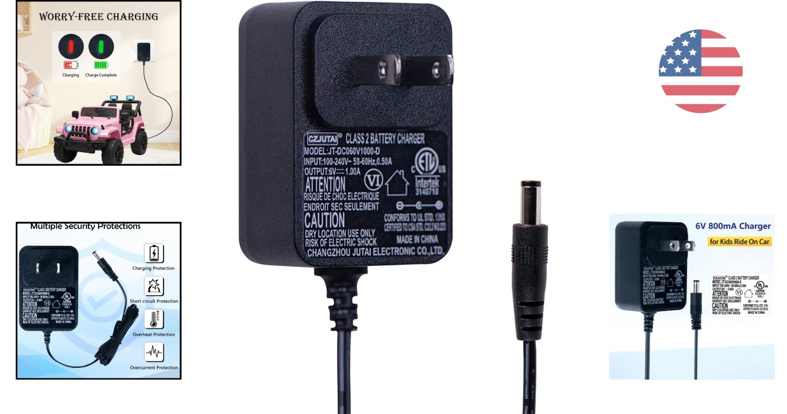 6V Charger for Kids Ride-On Toys – Safe, Reliable & Compatible with Major Brands