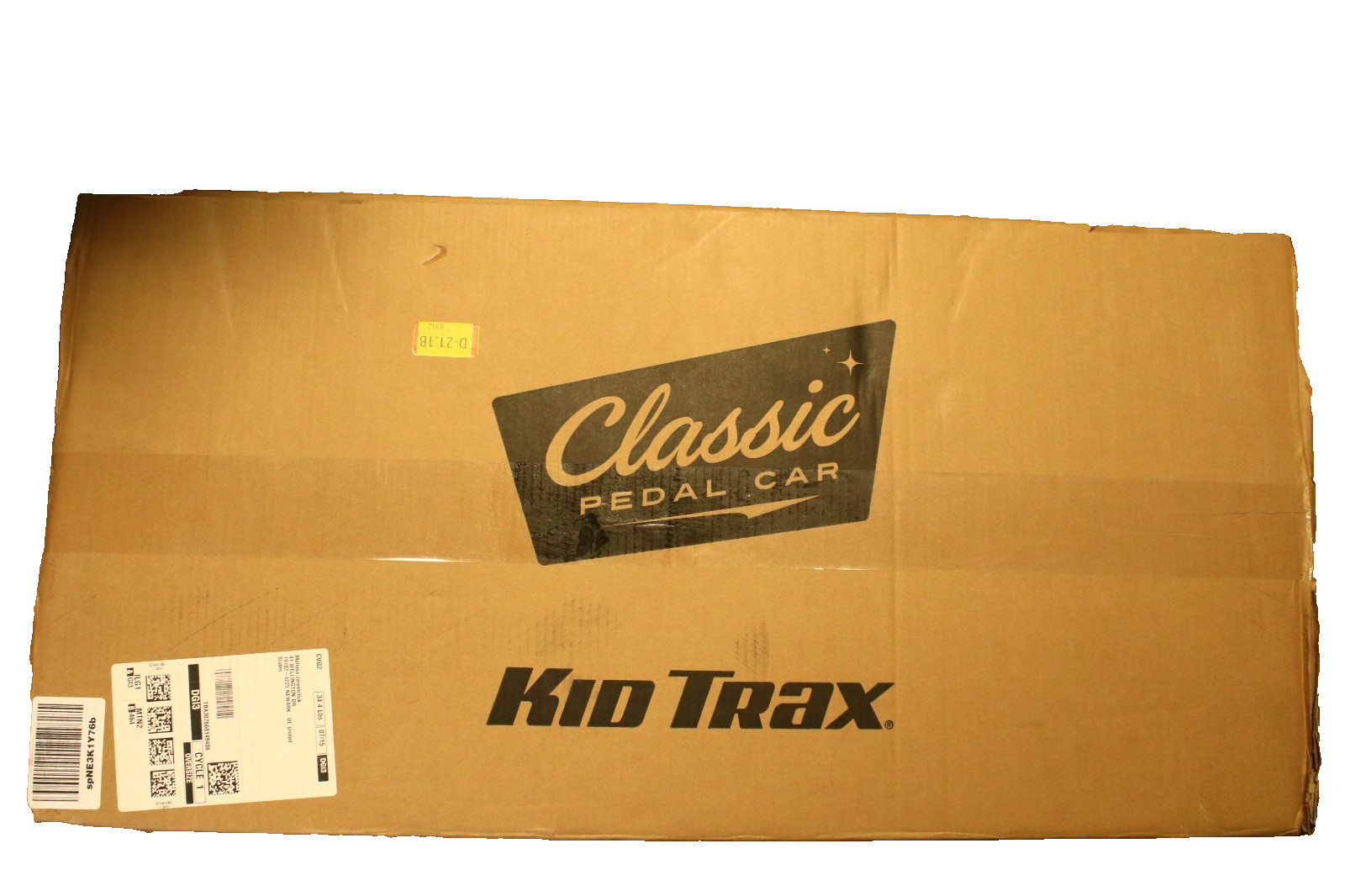 NEW NIB Kid Trax Police Ride-On Pedal Car Authentic Steel FREE SHIPPING