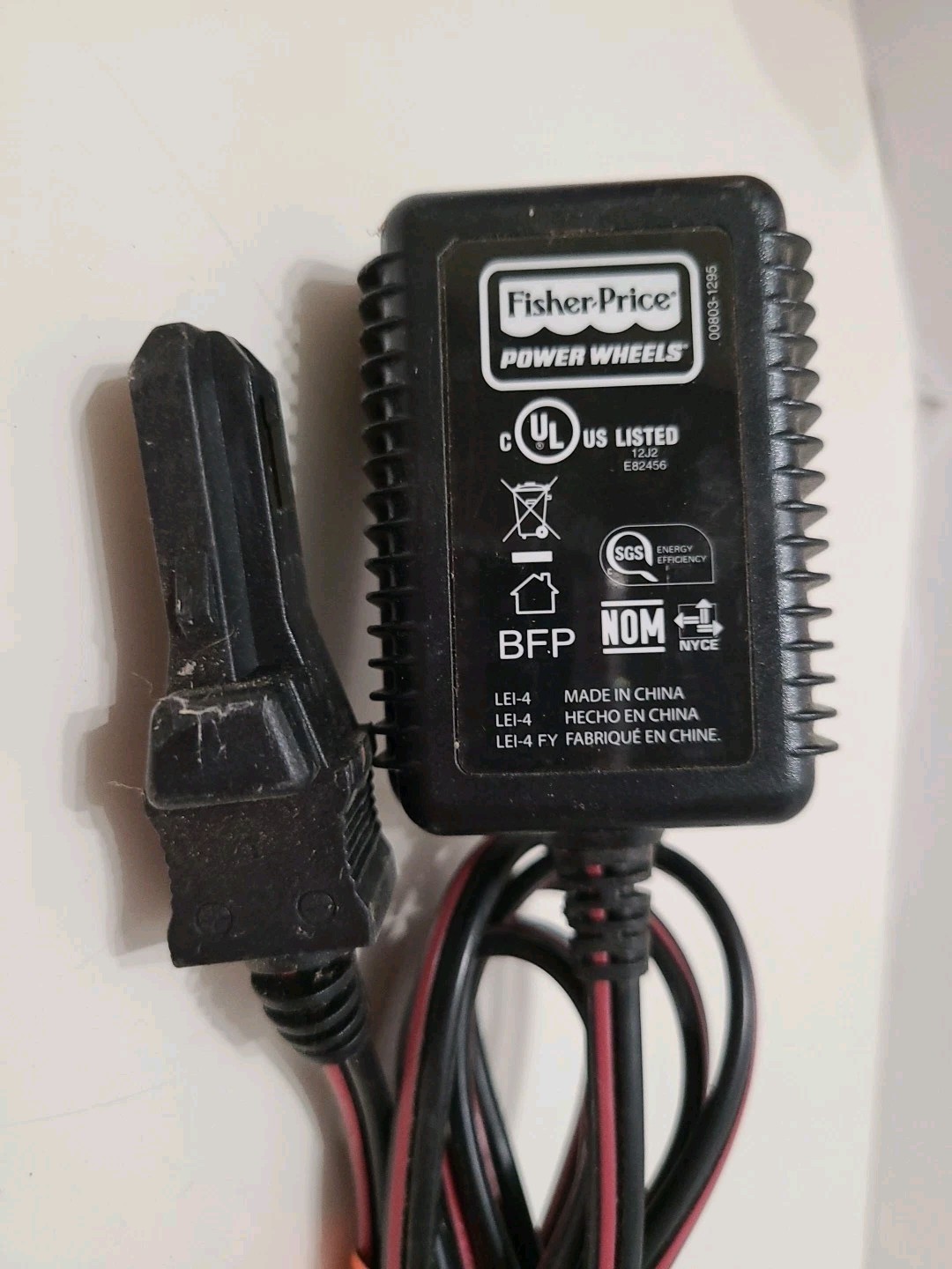 Fisher-Price Power Wheels Class 2 Battery Charger 00801–1778 120v Input