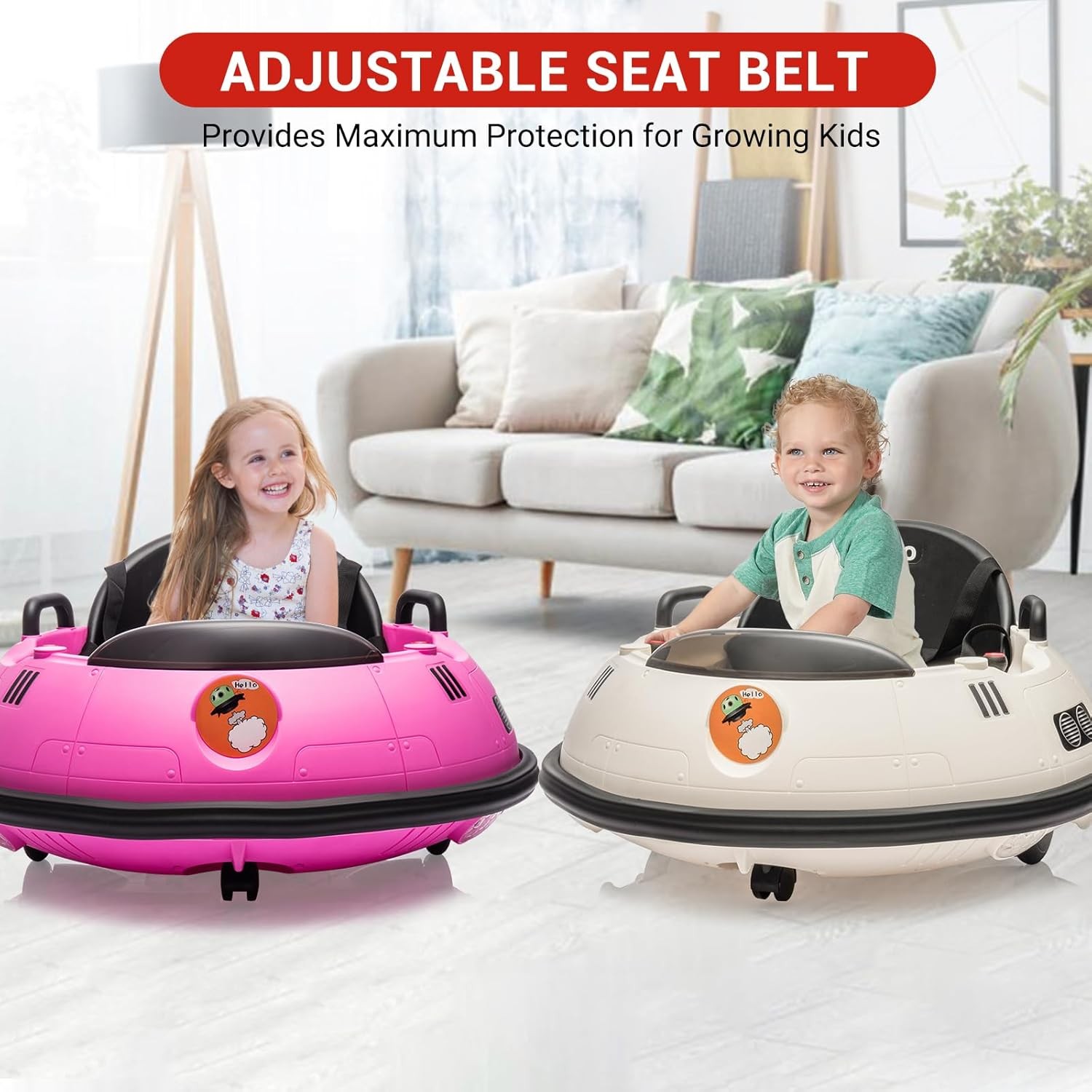 12V Ride On Car Electric Ride On Car for 3-8yrs w/Remote Control LED Lights US