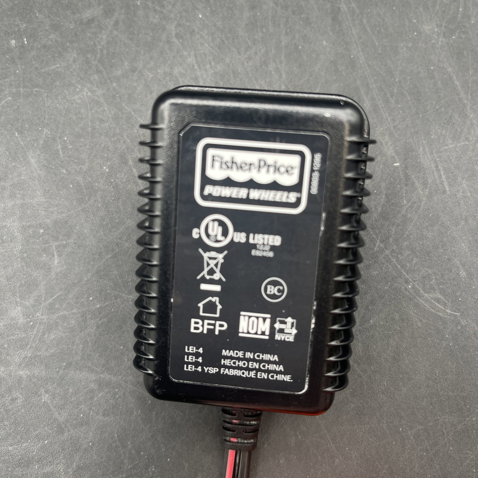 Power Wheels Charger 12V Class 2 Battery Wall Plug 00801-1781 LEI-4 Fisher Price