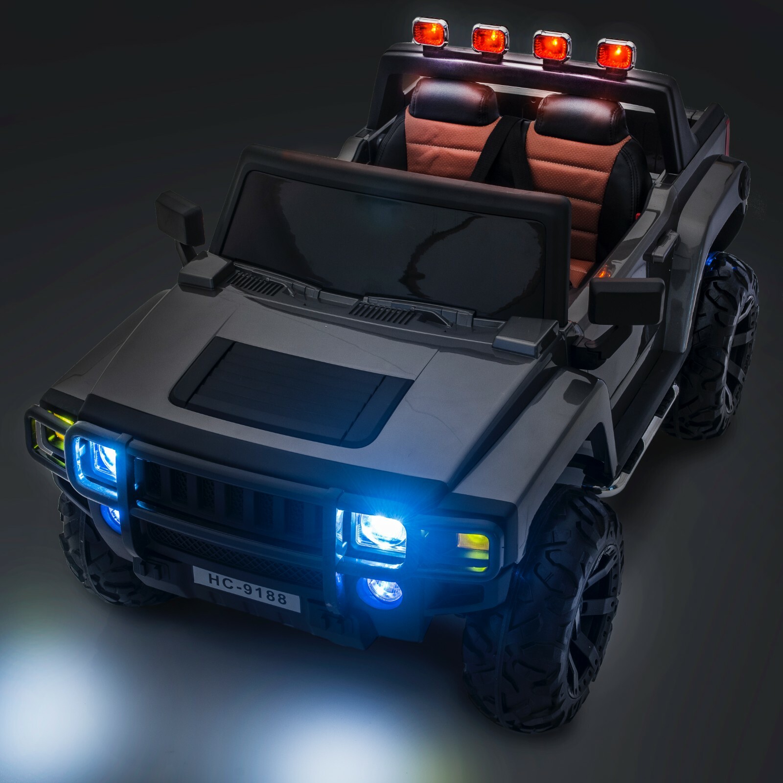 SUPERtrax® Warrior 12v 4×4 Kid’s Ride On Vehicle – Gloss Gray