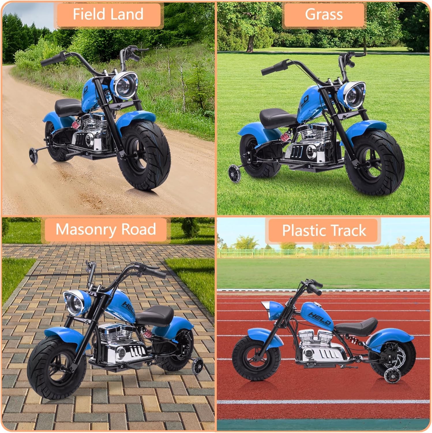 36V Electric Dirt Bike for Teens 16.5MPH&176LB Load Spring Suspension Multicolor