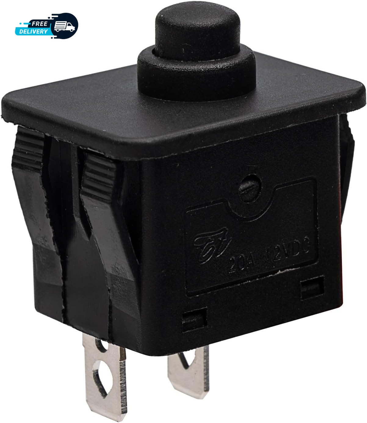 2 Pcs 6Volt 12Volt 2Pin Plunger Type Power Wheel Foot Pedal Switch