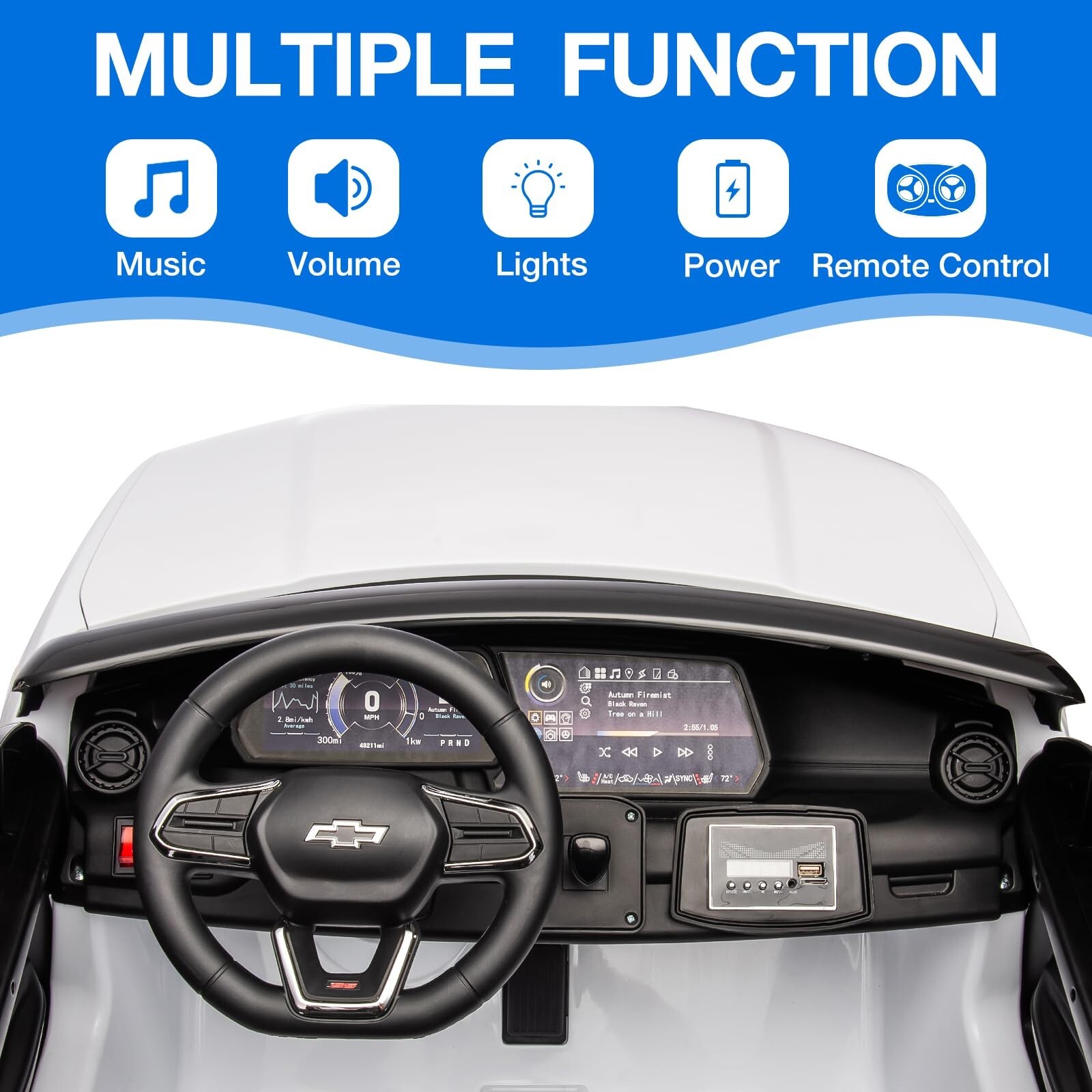 Kids Ride On Car 24V 2-Seater SUV Licensed Chevrolet Blazer w/ Remote Control