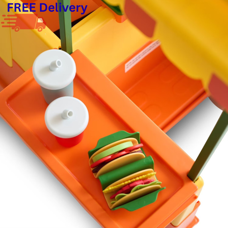 12V Kids Ride On Taco Truck Car w/ Remote Electric Toy Food Truck Vehicle