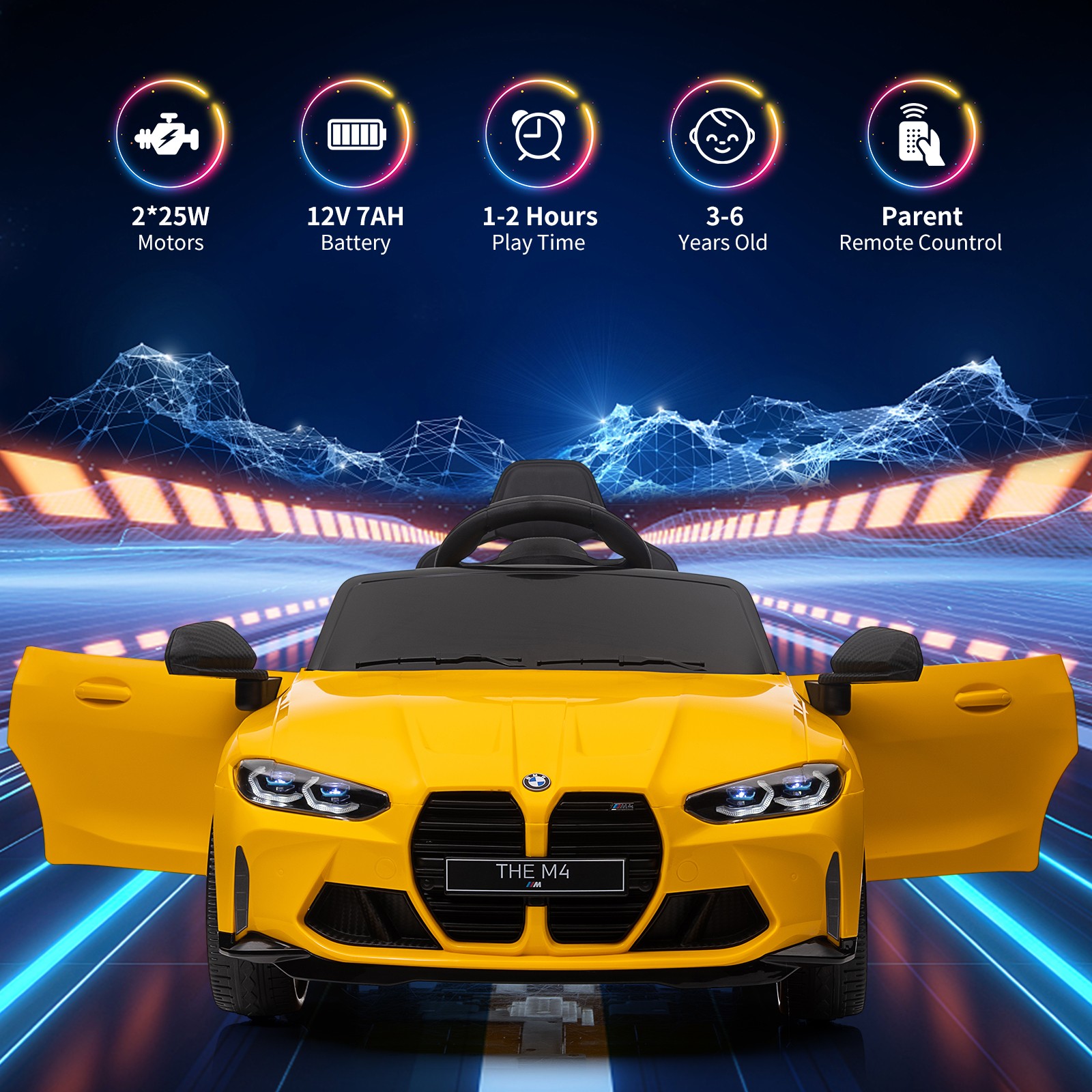 Toddler Electric Vehicle,Kids Ride On Car with Remote Control,for 37-83 Months