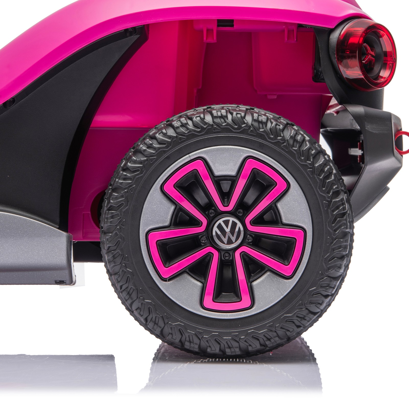 12V Licensed Volkswagen Beetle Kids Ride On Electric Car Speeds 1.5-2.5MPH Pink