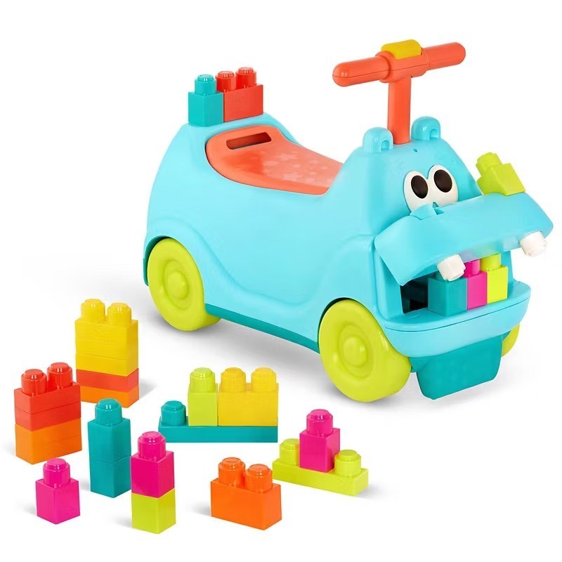 Ride on Toys for Toddlers Kids 1 2 3 year olds with Blocks Ride-on Locbloc Hippo