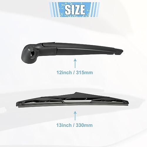 Rear Windshield Wiper Blade Arm Replacement Set Quality Fit for Jeep