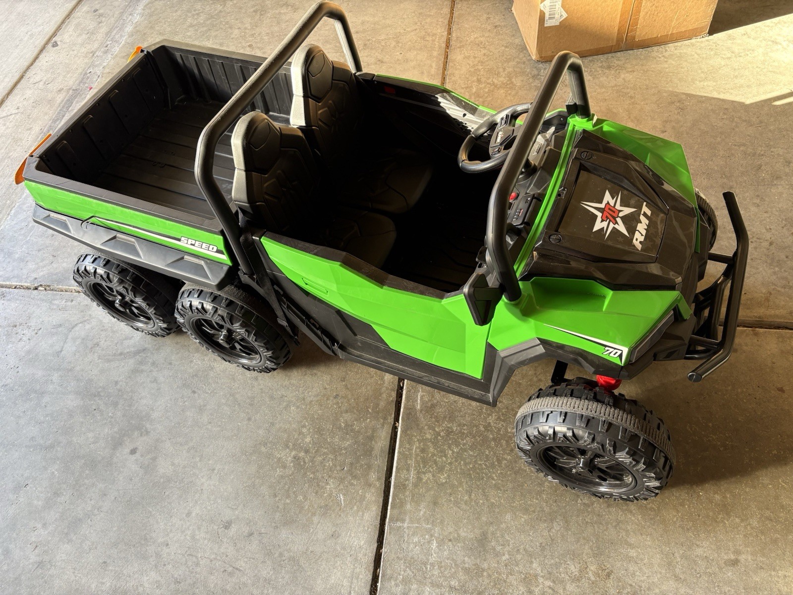 Kids Battery Powered 6-Wheel Ride-On Dump Truck Green, XB-1038C