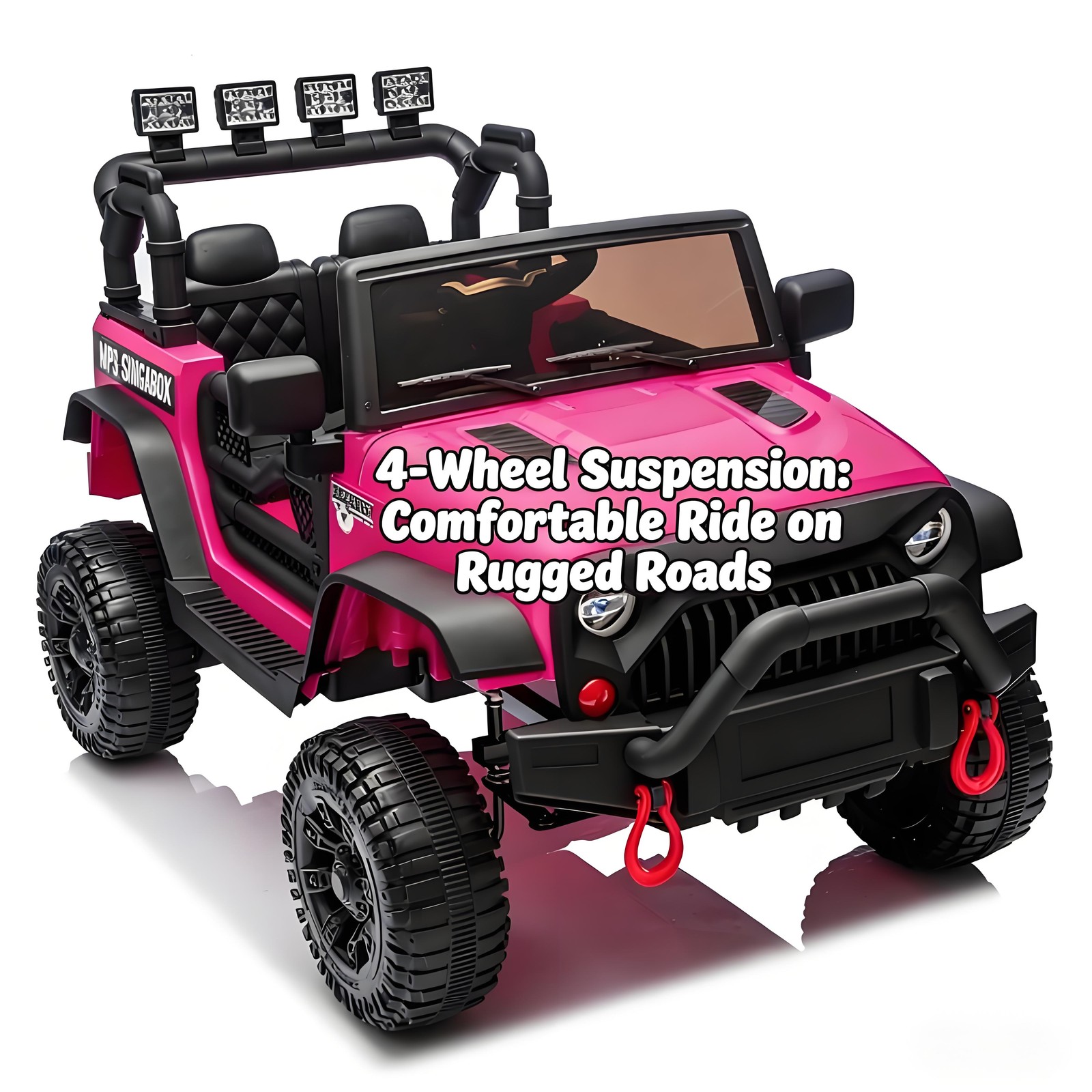 24V Kids Ride On Car Parent Remote 400W 4Wheel Susp Adj Speed USB
