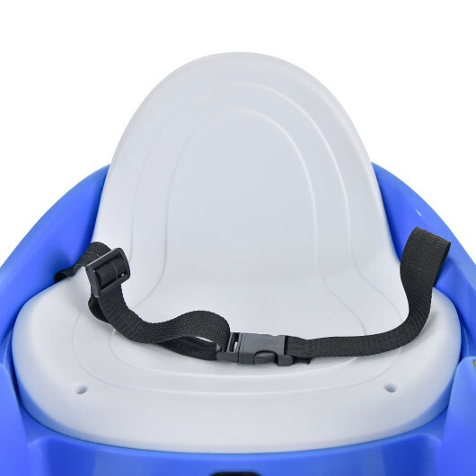 12V Electric Kids Ride On Bumper Car with Flashing Lights for Toddlers-Blue – Co