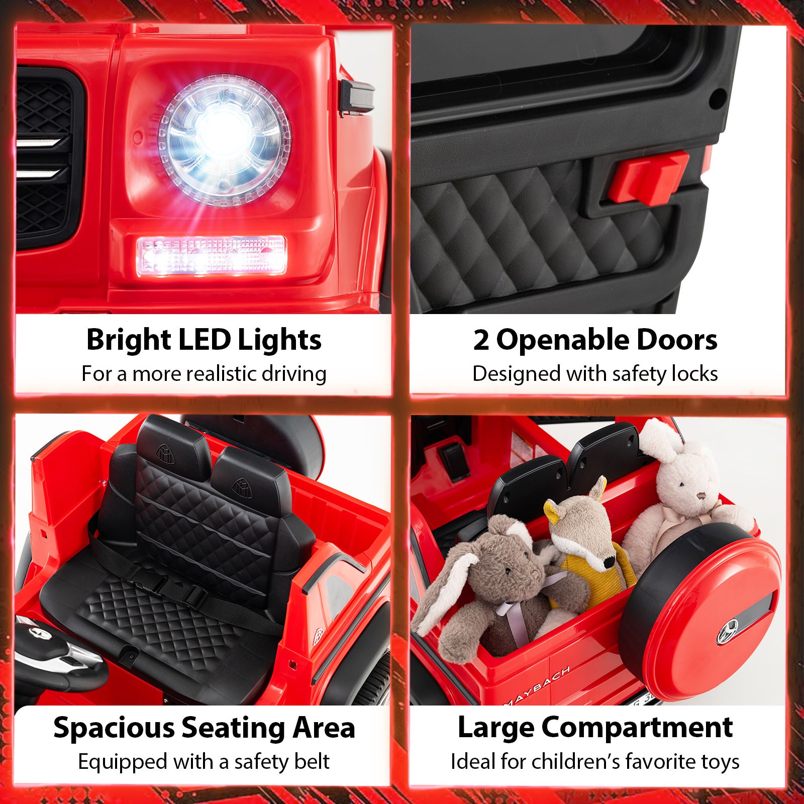 Licensed Mercedes-Benz Maybach G650S Kids Ride On Car w/Parent Remote Control