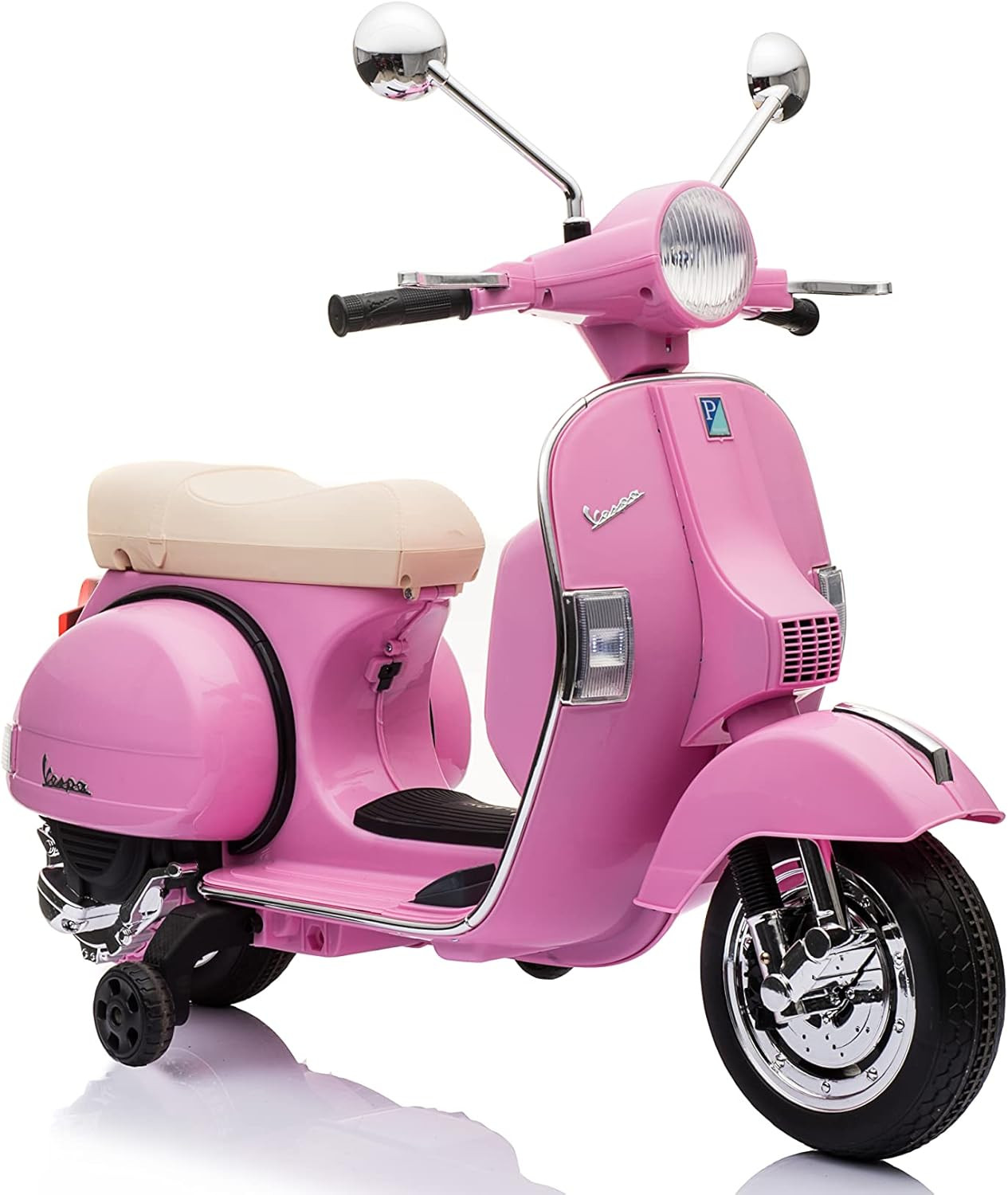 Vespa Scooter, 12V Battery Powered Ride on Car – Electric Scooter for Kids with