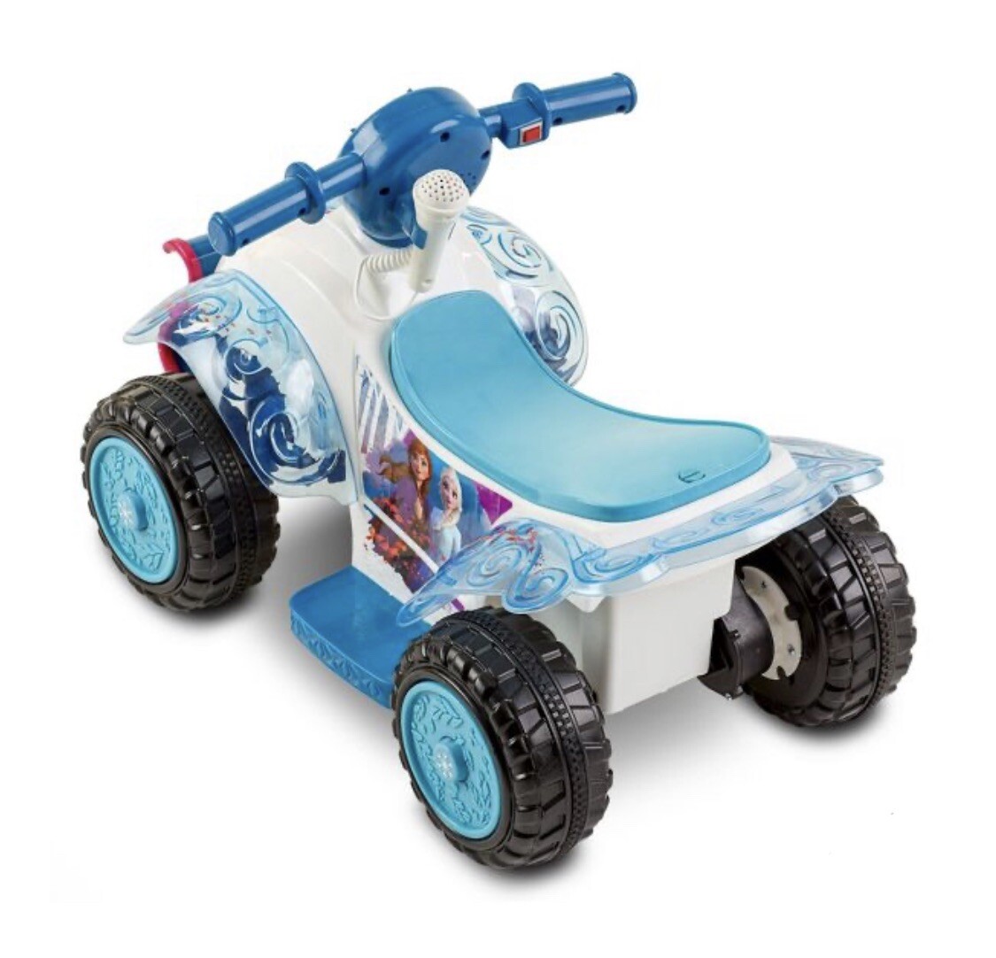 Disney Frozen 2 Kid Trax Sing and Ride On Toy for Toddler 6V Quad Kids 4 Wheels