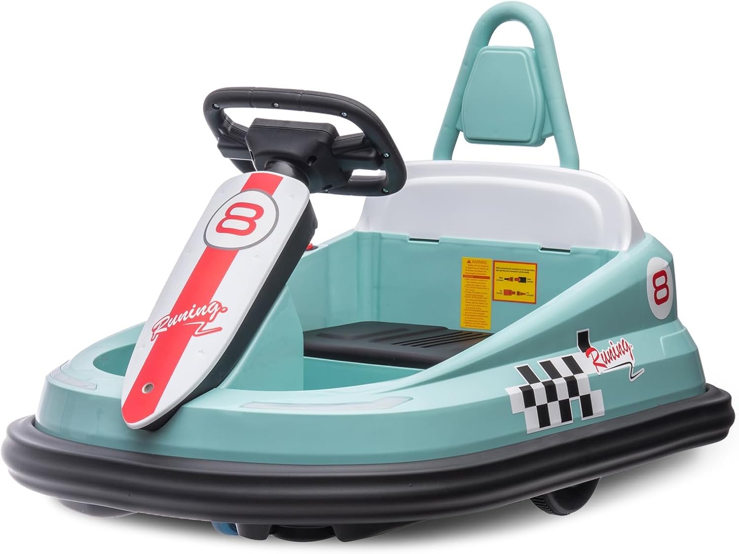6V Toddler Bumper Car,Indoor/Outdoor Electric Ride-On Toy w 360° Spin,Horn&Light