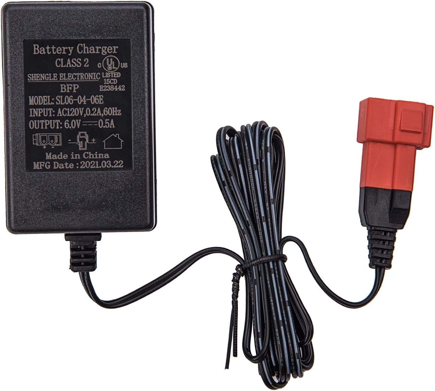 6.0V0.5A Children’S Car Charger, SL06-04-06E 6V Electric Car Riding Toy Battery