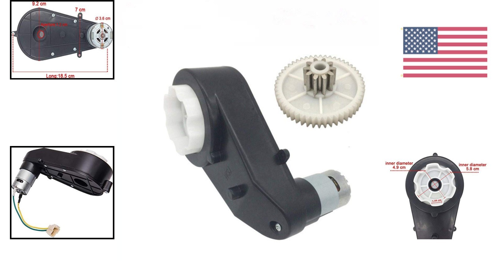 24V 30000RPM High Torque Motor for Kids’ Ride-On Cars – Electric Gearbox Upgrade