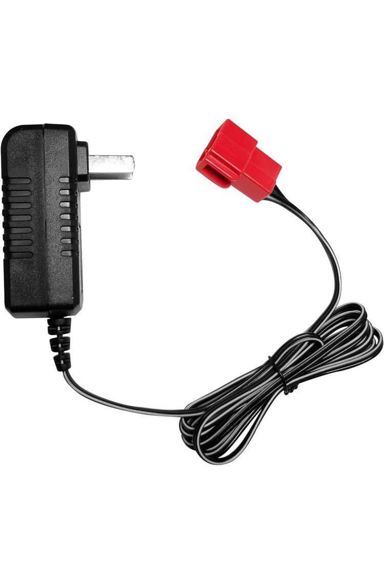 6V 1A Battery Charger KId TRAX Toys Red Square Plug Type B Connector BMW X6